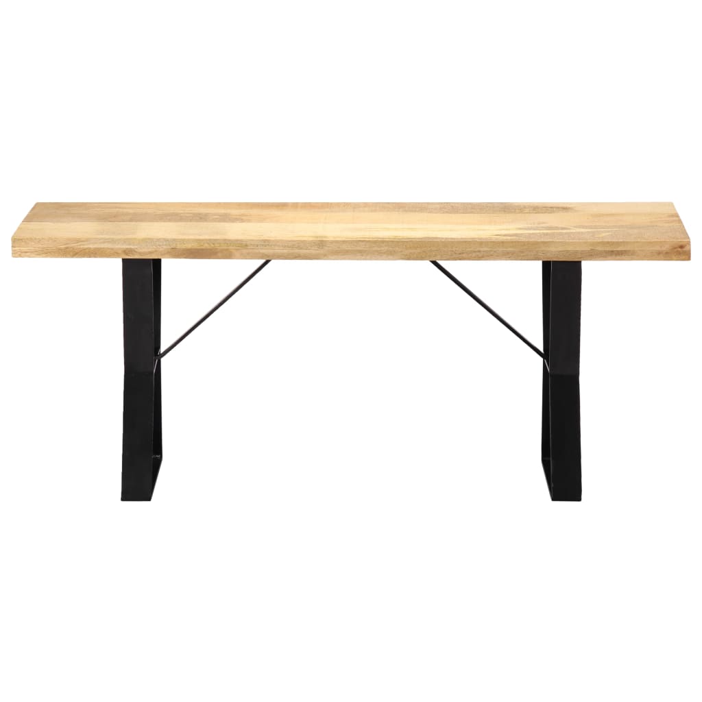 Banc 110 cm Bois de manguier massif Bancs de cuisine & salle à manger vidaXL