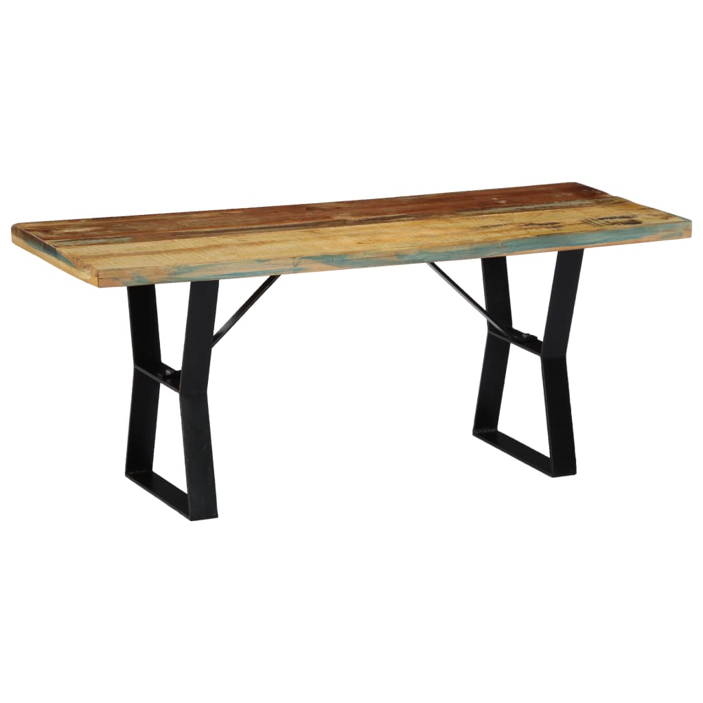 Banc 110 cm Bois de récupération massif Bancs de cuisine & salle à manger vidaXL   