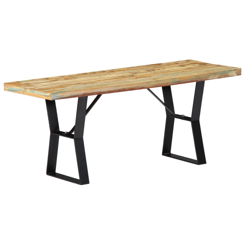 Banc 110 cm Bois de récupération massif Bancs de cuisine & salle à manger vidaXL   