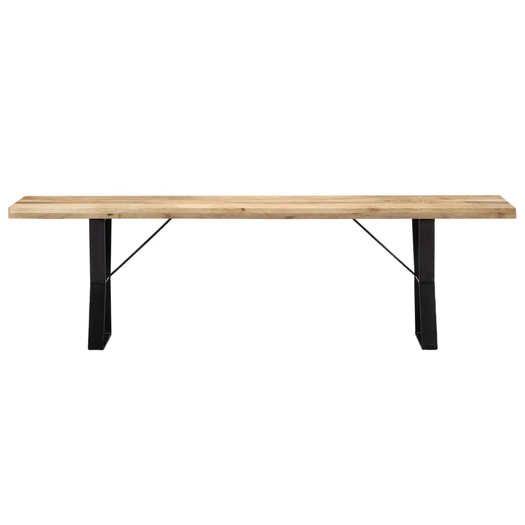 Banc 160 cm Bois de manguier massif Bancs de cuisine & salle à manger vidaXL