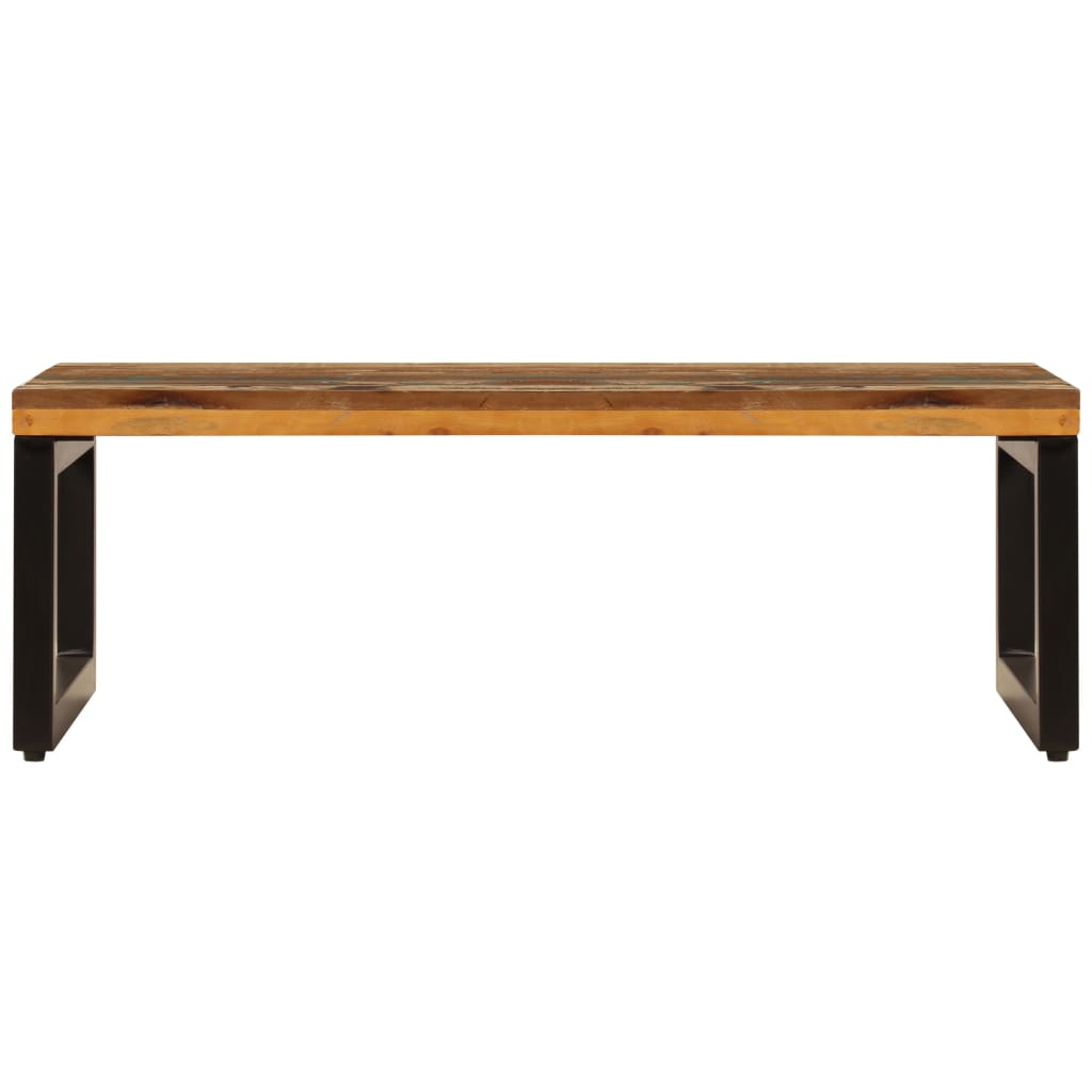 Table basse 100x50x35 cm Bois de récupération solide et acier Tables basses vidaXL