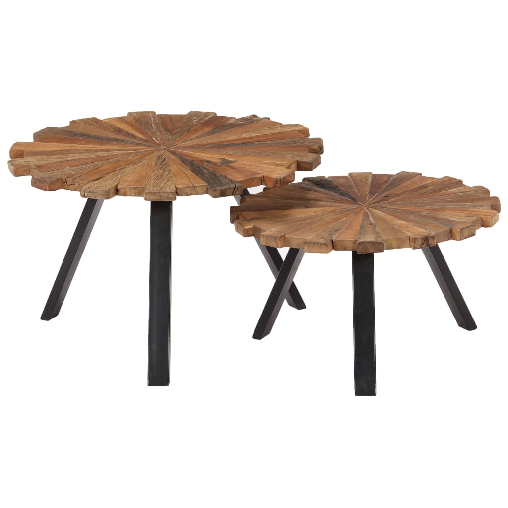 Tables basses 2 pcs Bois de récupération massif Tables basses vidaXL   