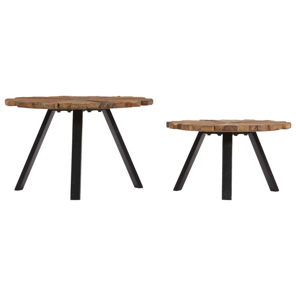 Tables basses 2 pcs Bois de récupération massif Tables basses vidaXL   