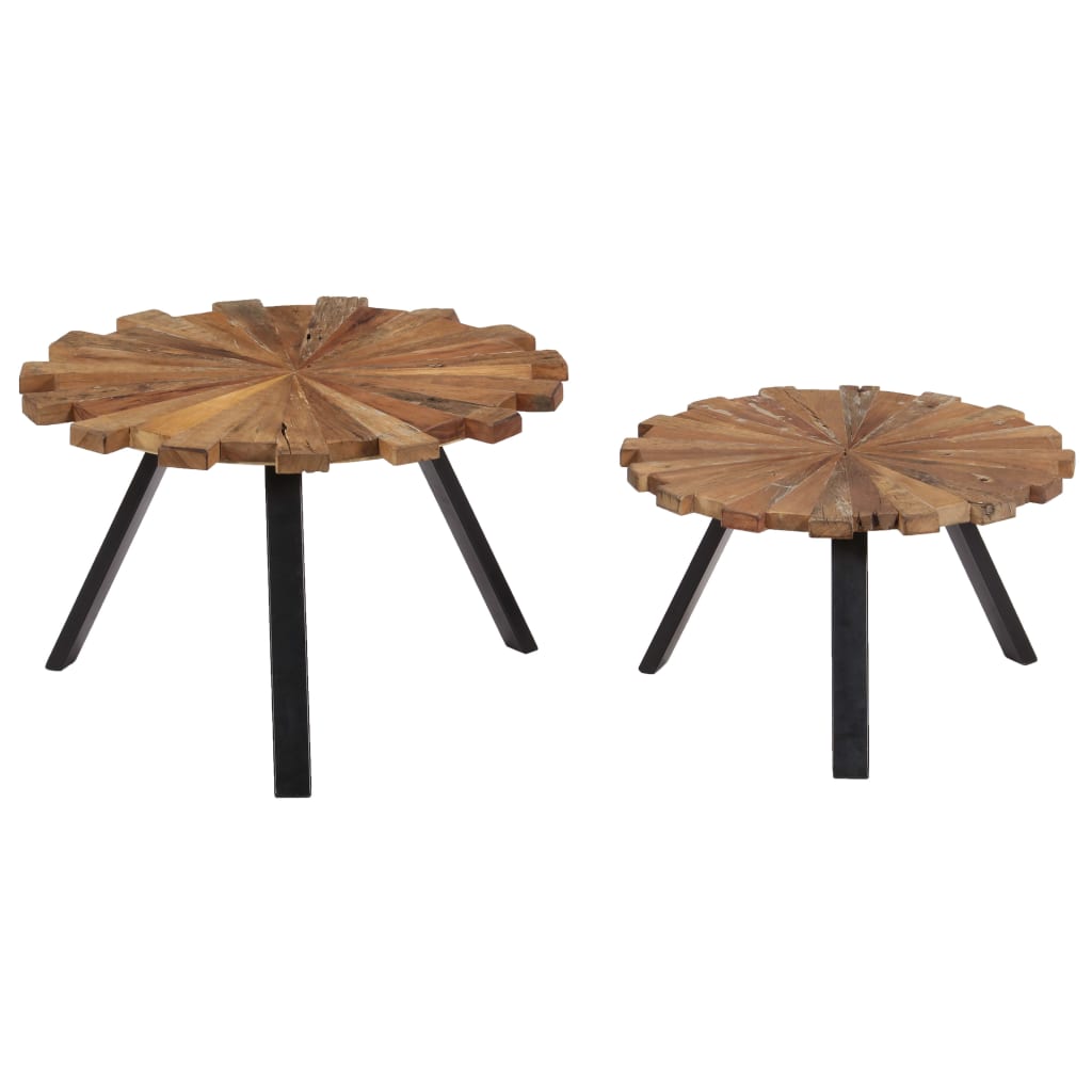 Tables basses 2 pcs Bois de récupération massif Tables basses vidaXL   