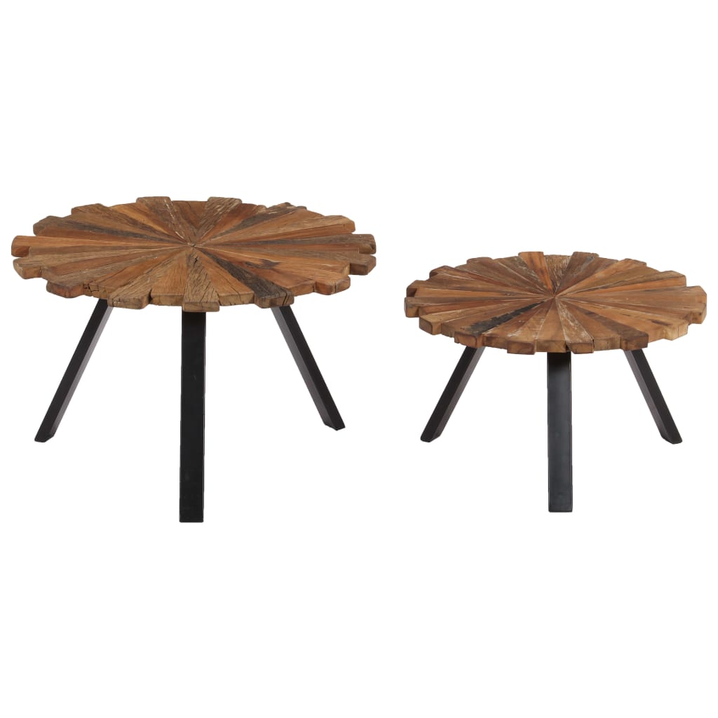 Tables basses 2 pcs Bois de récupération massif Tables basses vidaXL   