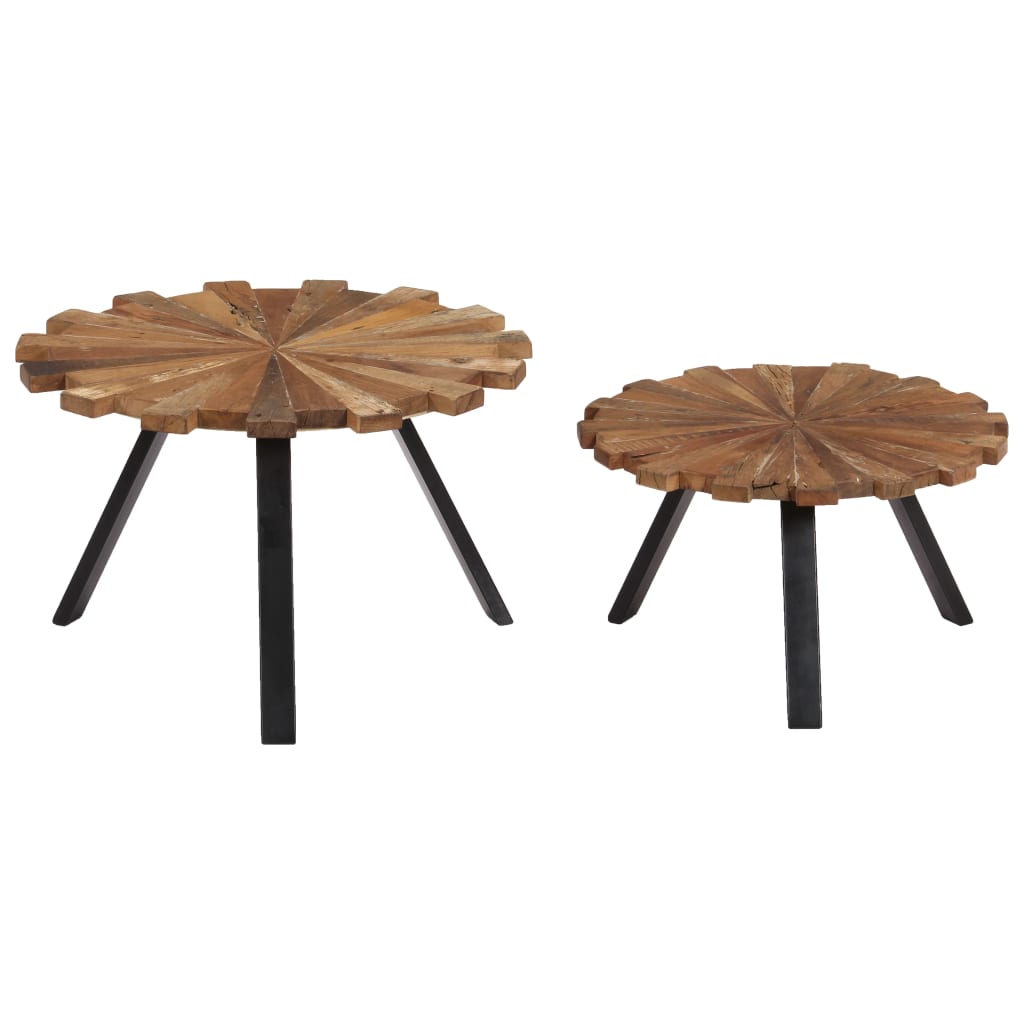 Tables basses 2 pcs Bois de récupération massif Tables basses vidaXL   