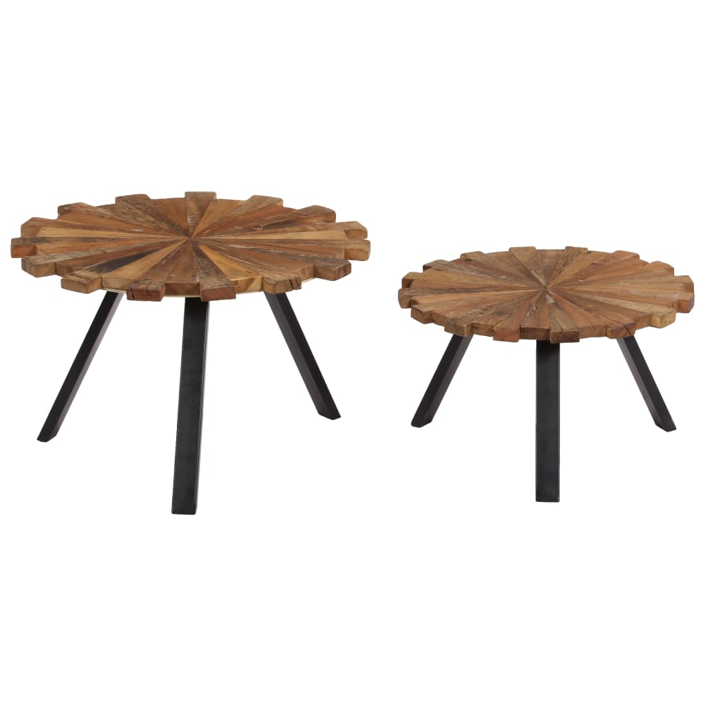 Tables basses 2 pcs Bois de récupération massif Tables basses vidaXL   