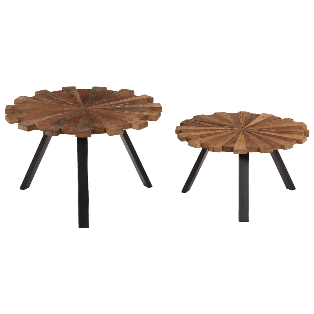 Tables basses 2 pcs Bois de récupération massif Tables basses vidaXL   