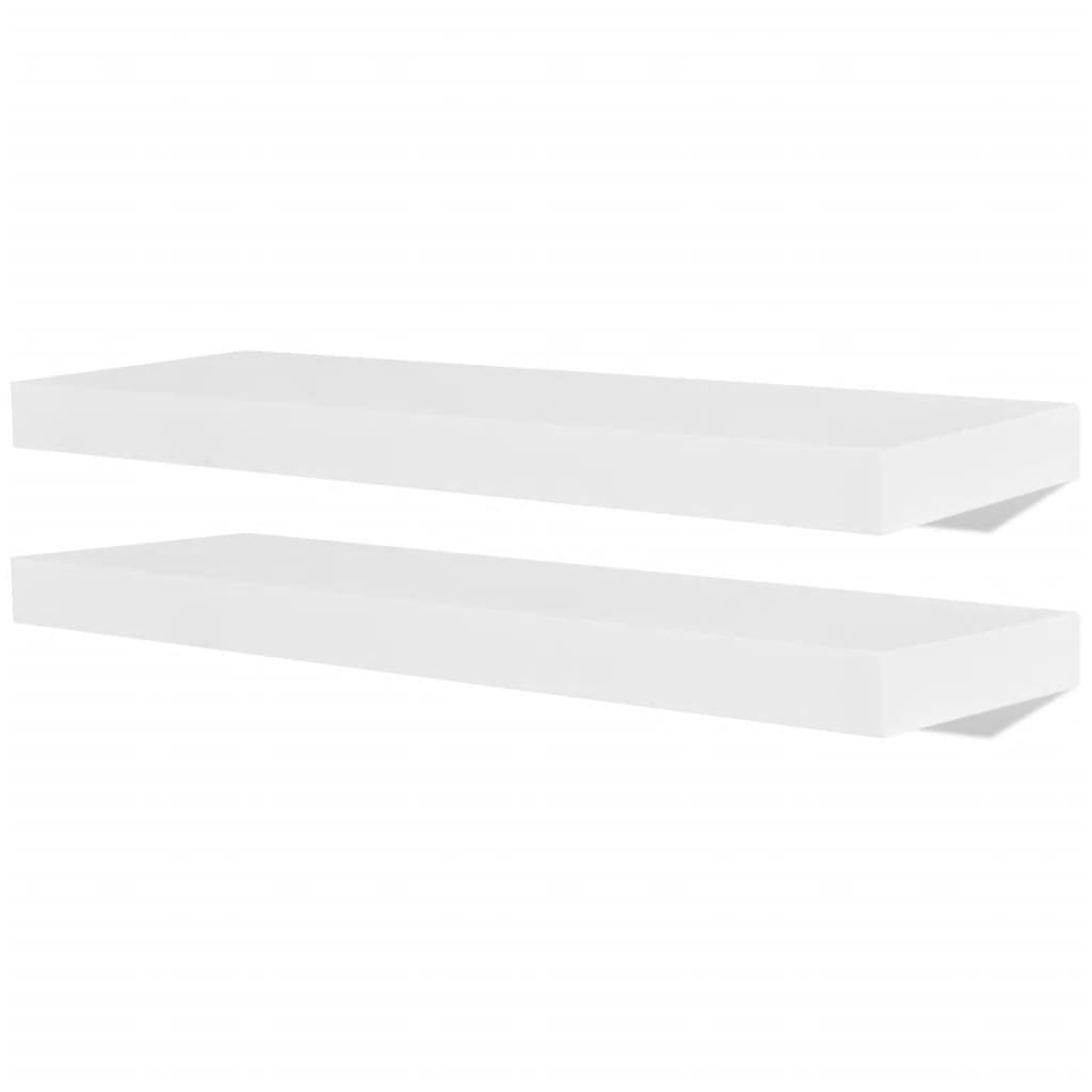 Étagères murales 4 pcs Blanc 60 cm Étagères murales & corniches vidaXL