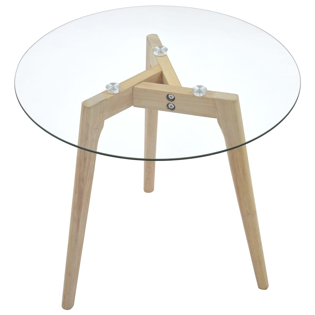 Ensemble de tables d'appoint 2 pcs Verre trempé Tables basses vidaXL   