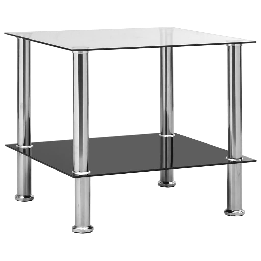 Table d'appoint Transparent 45x50x45 cm Verre trempé - Xios Store SNC