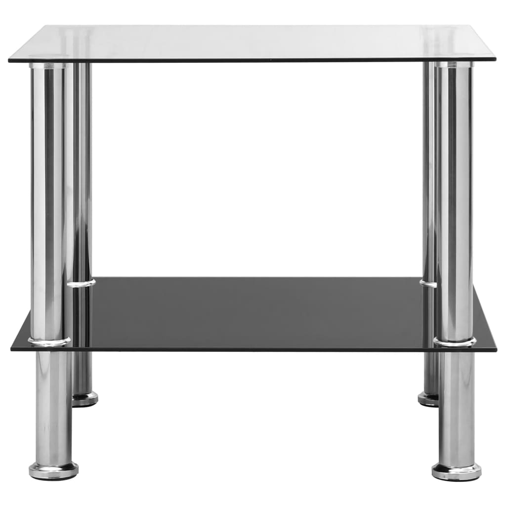 Table d'appoint Transparent 45x50x45 cm Verre trempé - Xios Store SNC