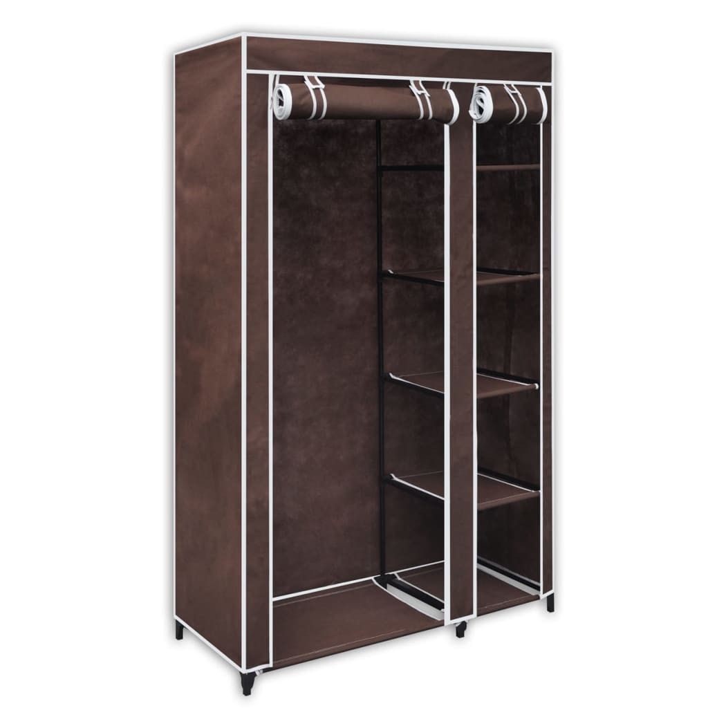 Garde-robe Tissu Marron Armoires vidaXL