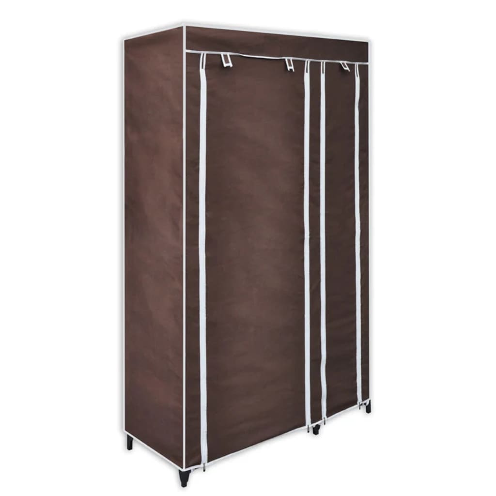 Garde-robe Tissu Marron Armoires vidaXL