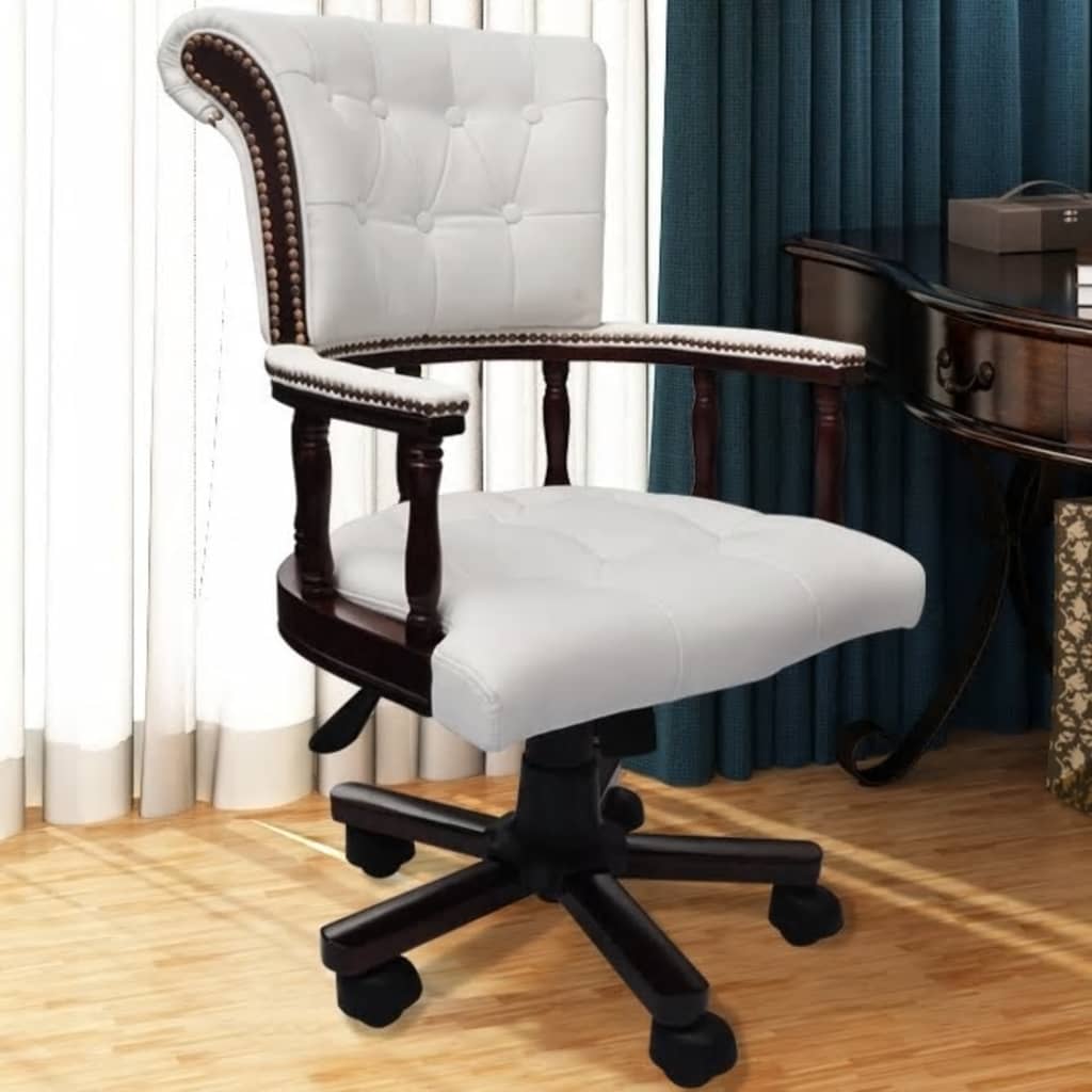 Chaise de bureau pivotante Blanc - Xios Store SNC