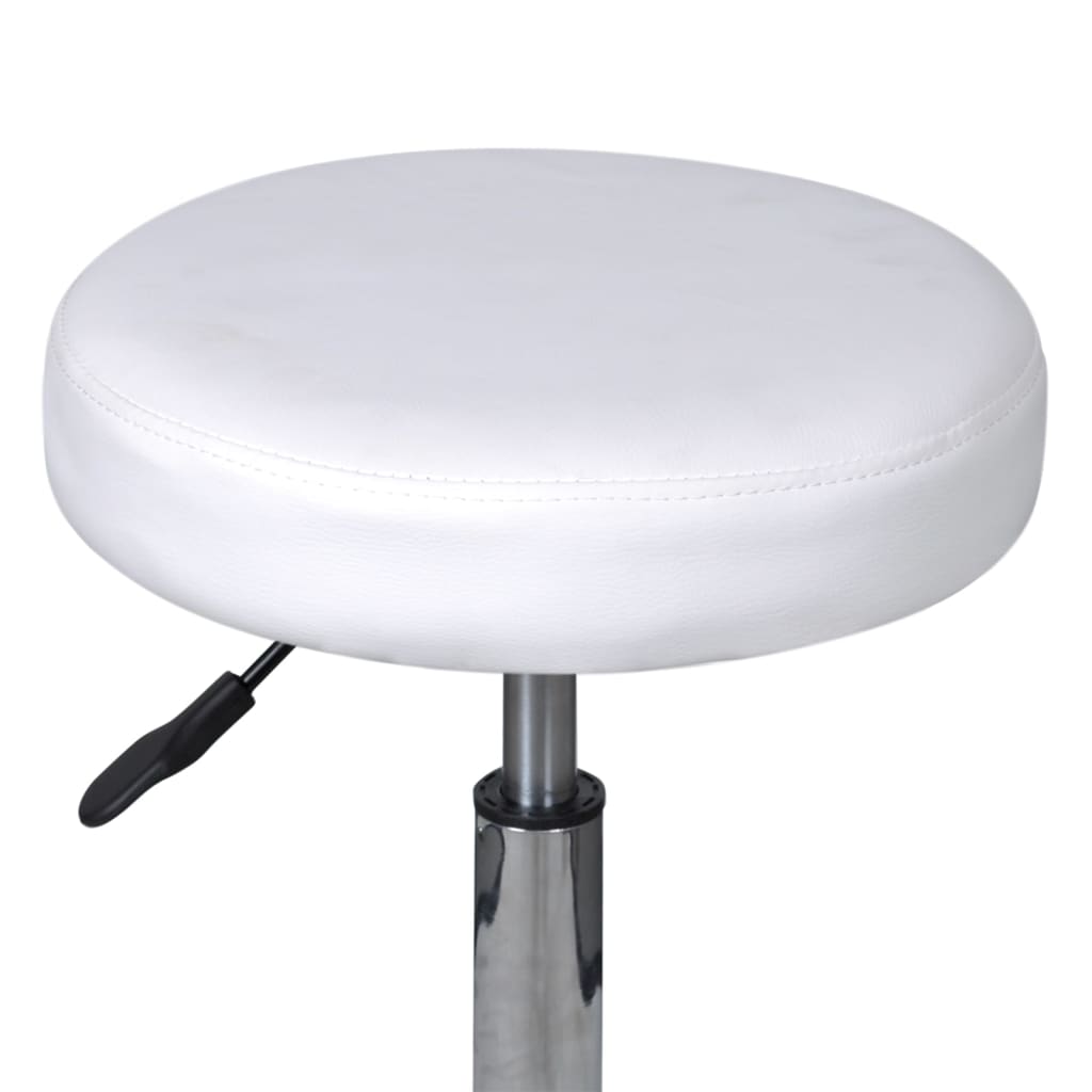 Tabouret de bureau Blanc Chaises de bureau vidaXL   