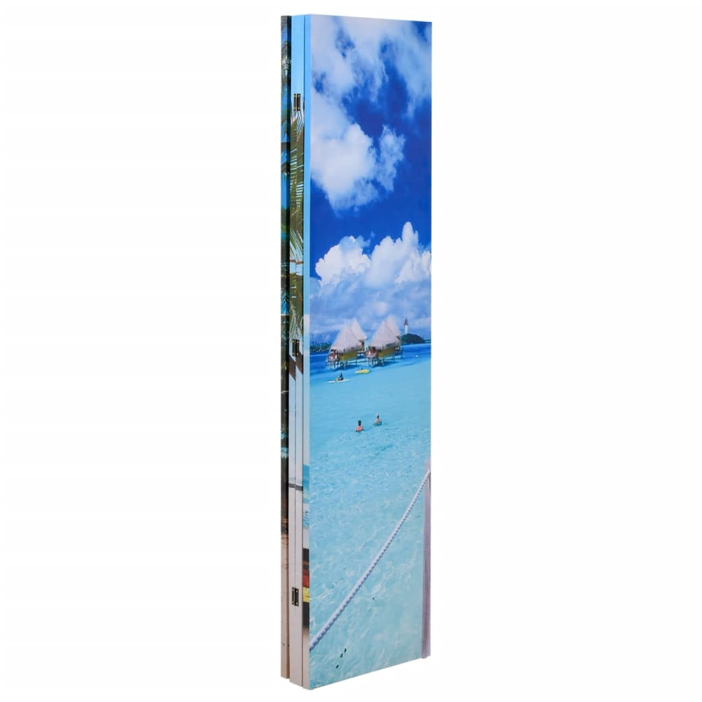 Cloison de séparation pliable 160 x 170 cm Plage Séparateurs de pièces vidaXL   