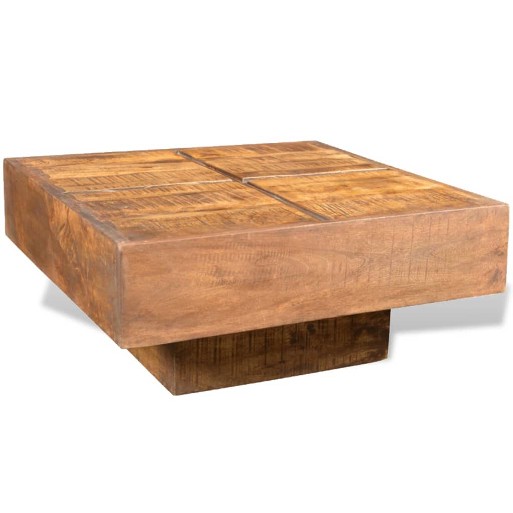 Table basse carrée Marron Bois massif de manguier Tables basses vidaXL