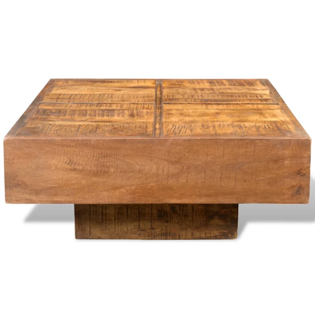 Table basse carrée Marron Bois massif de manguier Tables basses vidaXL