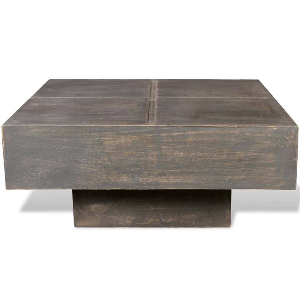 Table basse carrée Marron foncé Bois massif de manguier Tables basses vidaXL