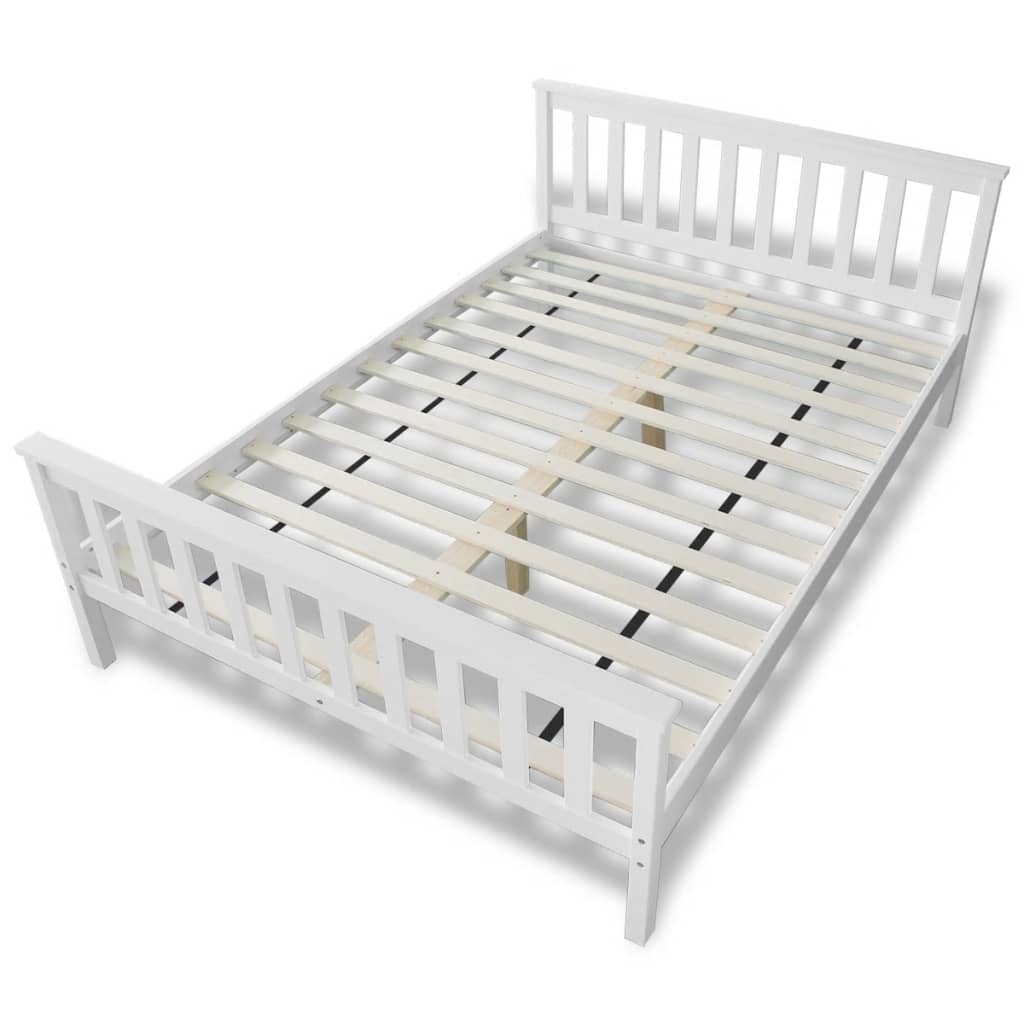 Lit avec matelas Bois de pin massif 140 x 200 cm Lits & cadres de lit vidaXL   