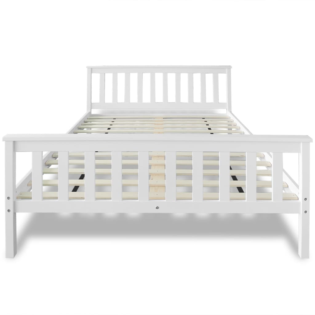 Lit avec matelas Bois de pin massif 140 x 200 cm Lits & cadres de lit vidaXL   