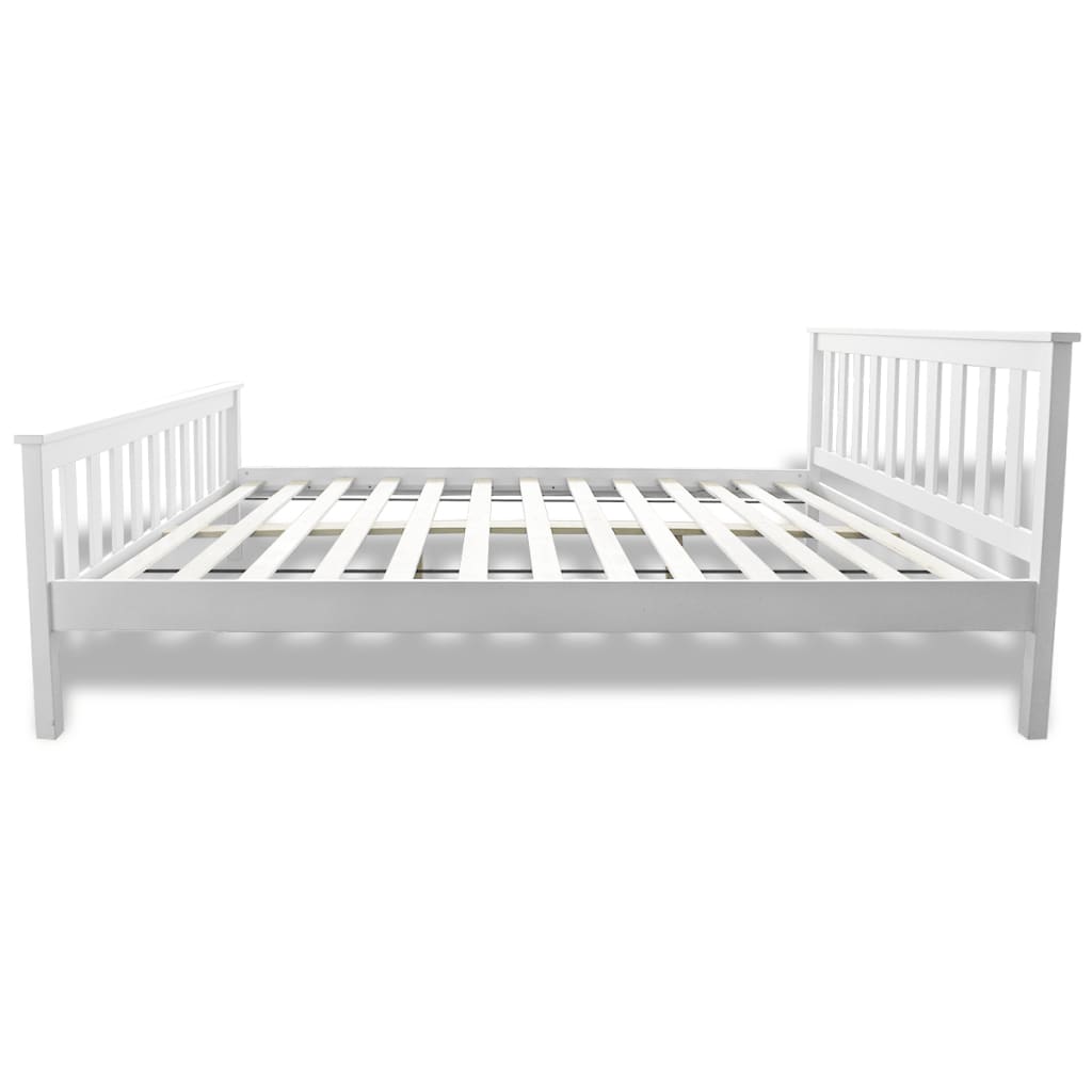 Lit avec matelas Bois de pin massif 140 x 200 cm Lits & cadres de lit vidaXL   