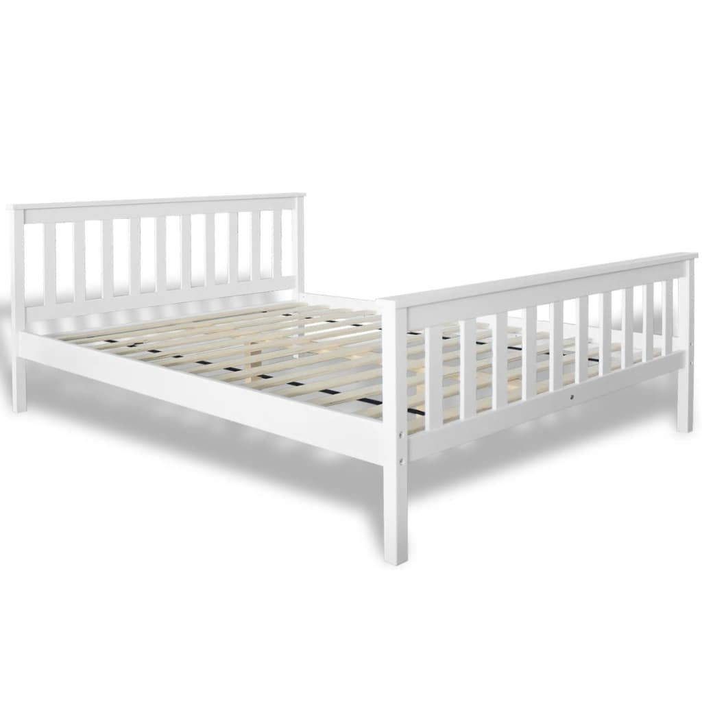 Lit avec matelas Bois de pin massif 140 x 200 cm Lits & cadres de lit vidaXL   