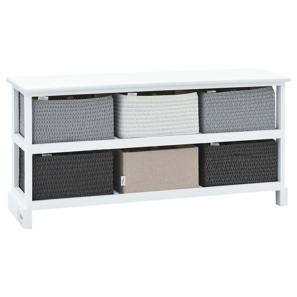 Banc de rangement 6 tiroirs Bois Bancs coffres vidaXL   