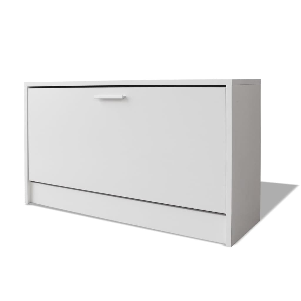 Bureau avec tiroir et placard 100x40x73 cm Blanc Bureaux vidaXL   