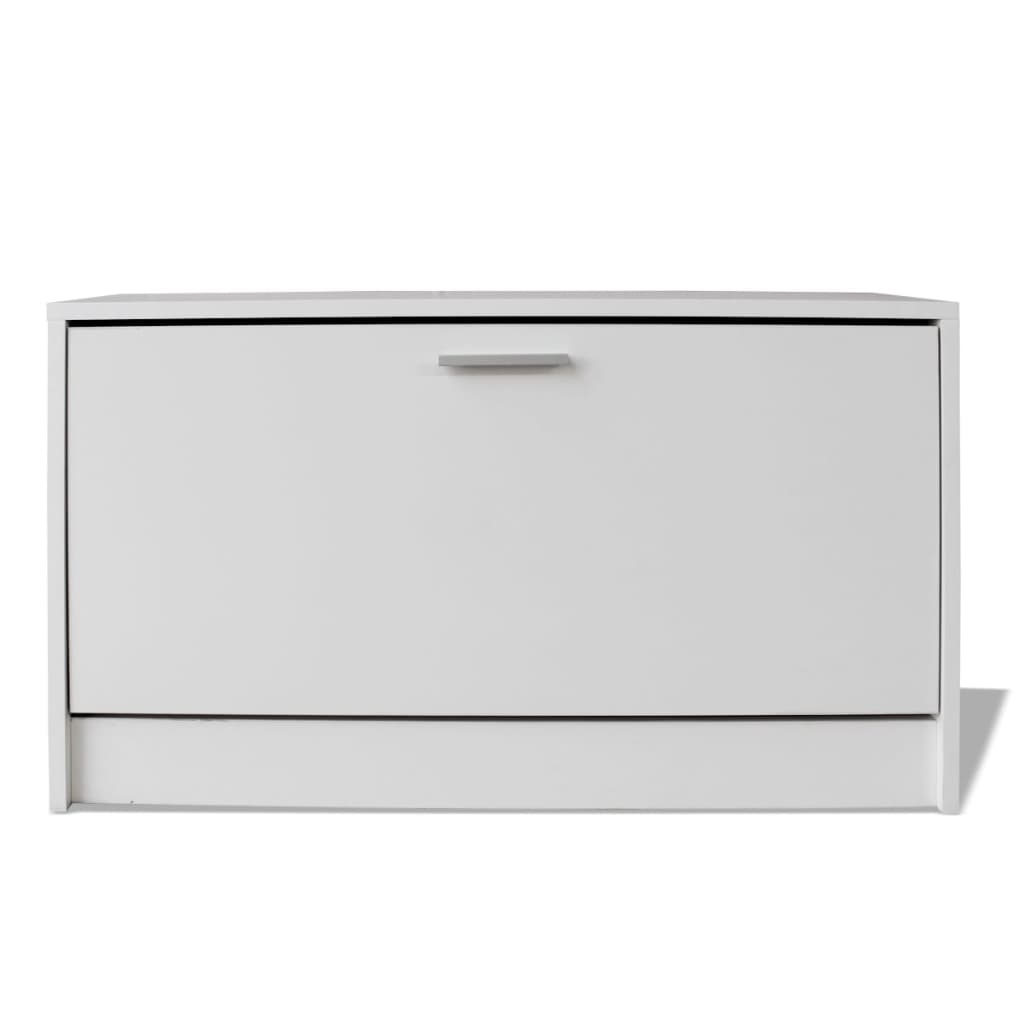 Bureau avec tiroir et placard 100x40x73 cm Blanc Bureaux vidaXL   