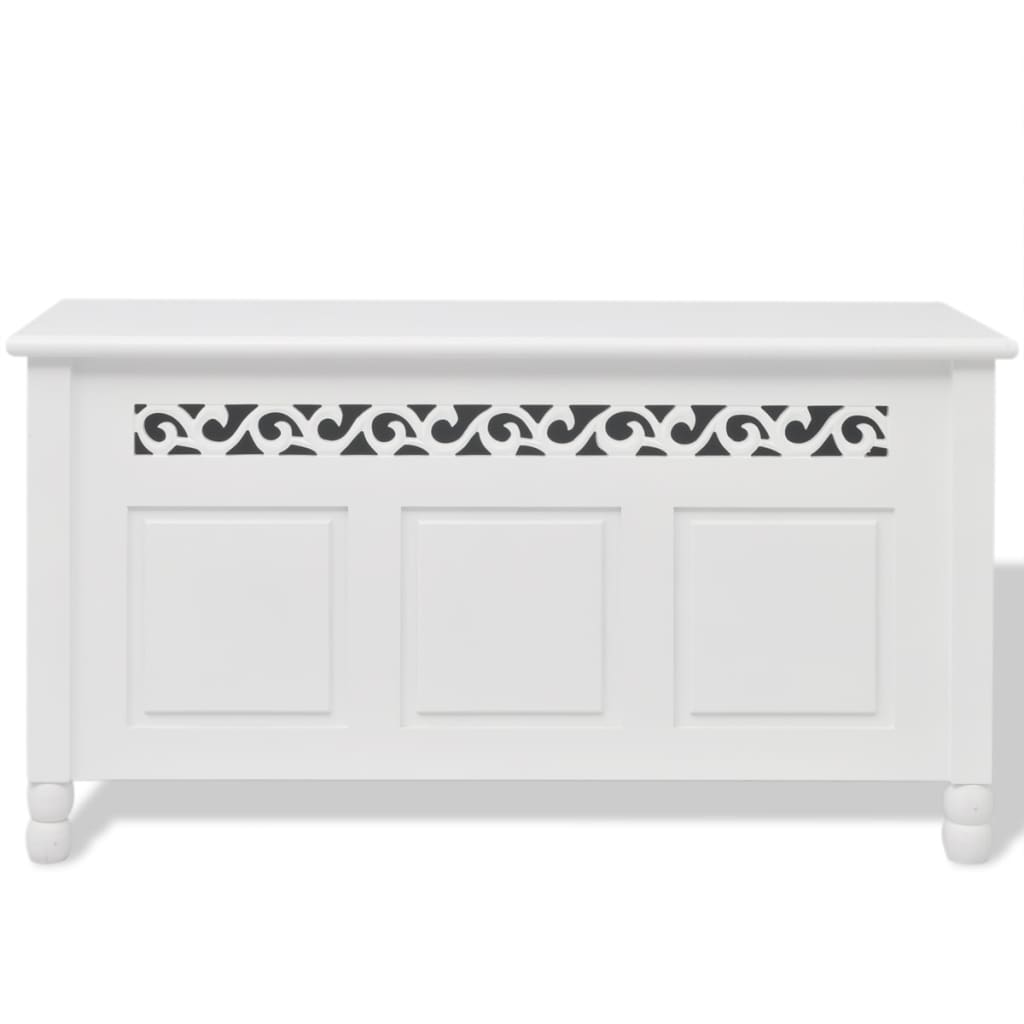 Banc de rangement en style baroque PFDM blanc Bancs coffres vidaXL   