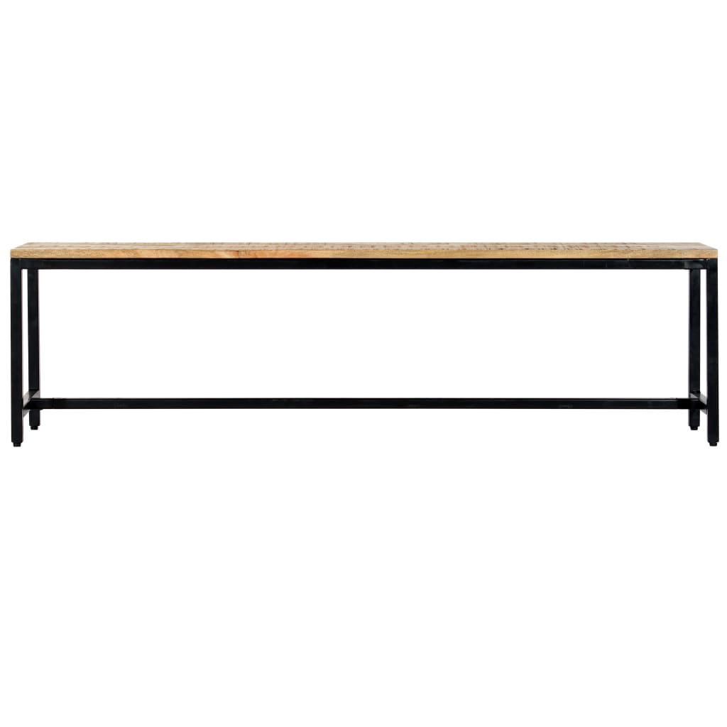 Banc à dîner 160 cm Bois de manguier massif brut Bancs de cuisine & salle à manger vidaXL   