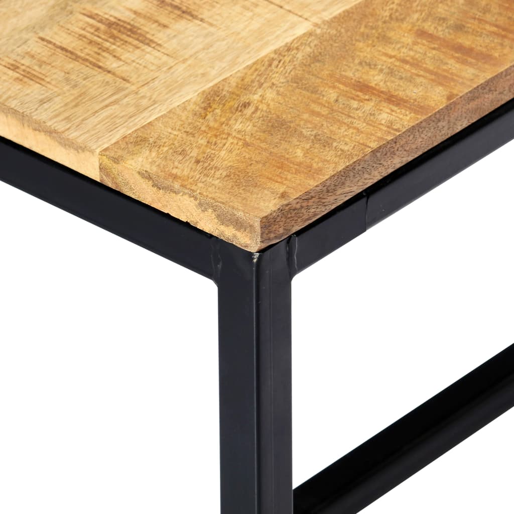 Banc à dîner 160 cm Bois de manguier massif brut Bancs de cuisine & salle à manger vidaXL   