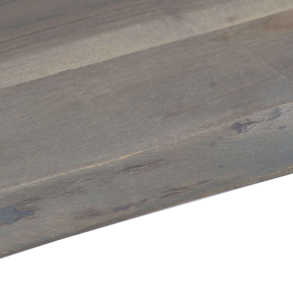 Table basse avec bord naturel Gris 115x60x40 cm Bois d'acacia Tables basses vidaXL   