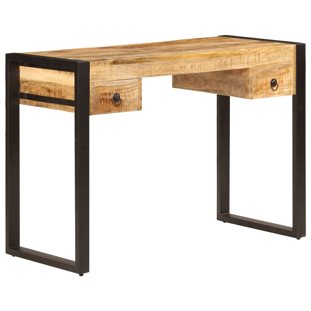 Bureau avec 2 tiroirs 110x50x77 cm Bois solide de manguier Bureaux vidaXL   