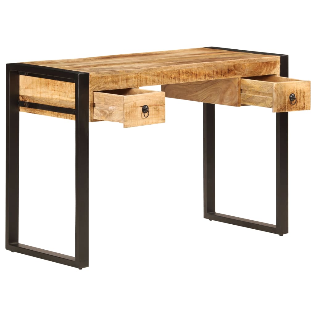 Bureau avec 2 tiroirs 110x50x77 cm Bois solide de manguier Bureaux vidaXL   