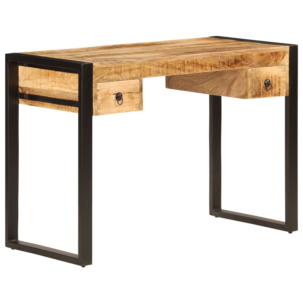 Bureau avec 2 tiroirs 110x50x77 cm Bois solide de manguier Bureaux vidaXL   