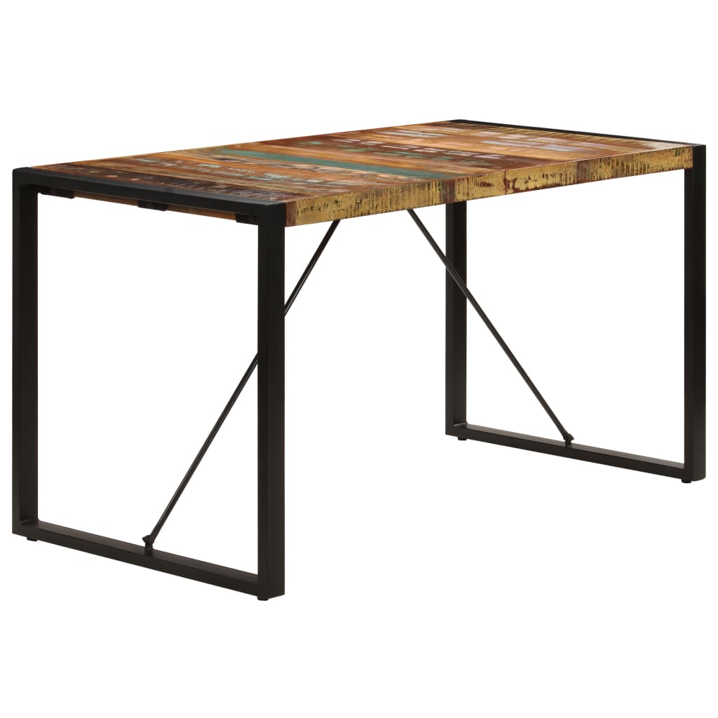 Table à manger 140x70x75 cm Bois de récupération massif Tables à manger vidaXL