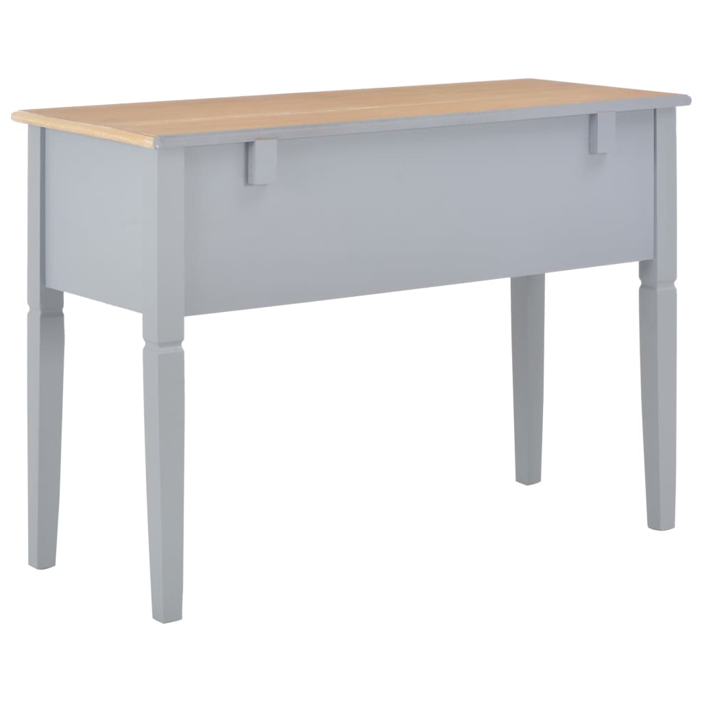 Bureau Gris 109,5 x 45 x 77,5 cm Bois Bureaux vidaXL   