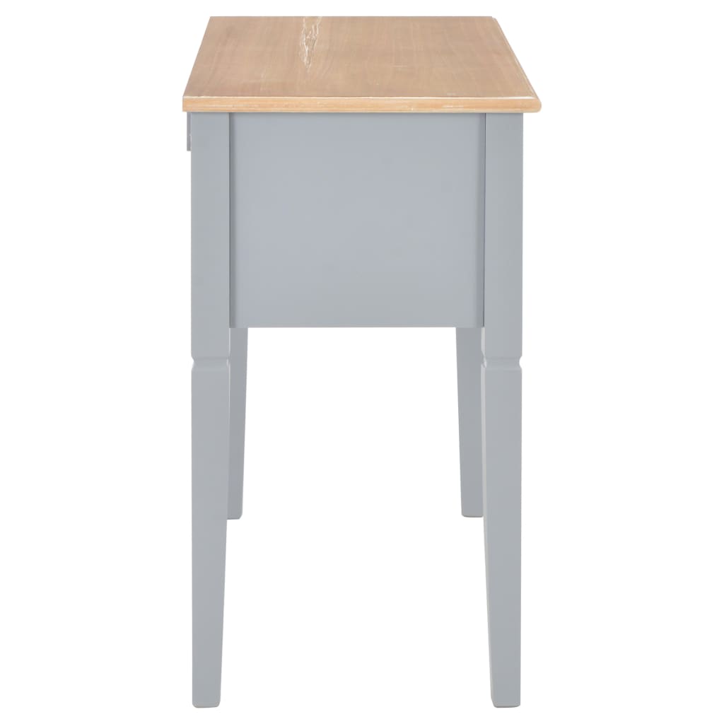 Bureau Gris 109,5 x 45 x 77,5 cm Bois Bureaux vidaXL   