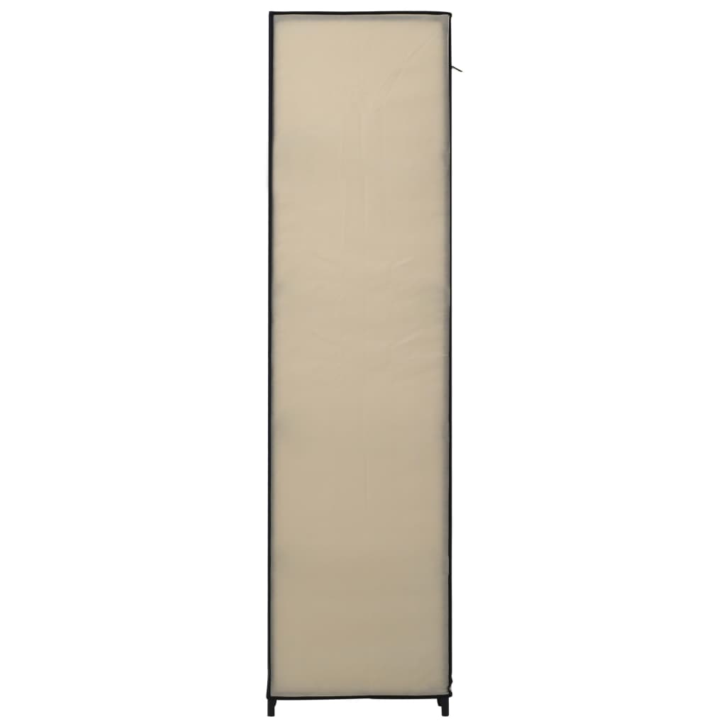 Armoire avec compartiments et tiges Crème 150x45x176 cm Tissu Armoires vidaXL