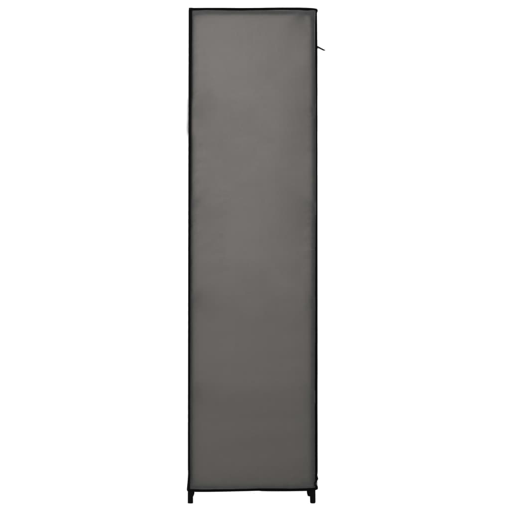 Armoire avec compartiments et tiges Gris 150x45x176 cm Tissu Armoires vidaXL