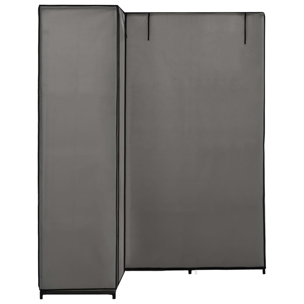 Garde-robe d'angle Gris 130 x 87 x 169 cm Armoires vidaXL