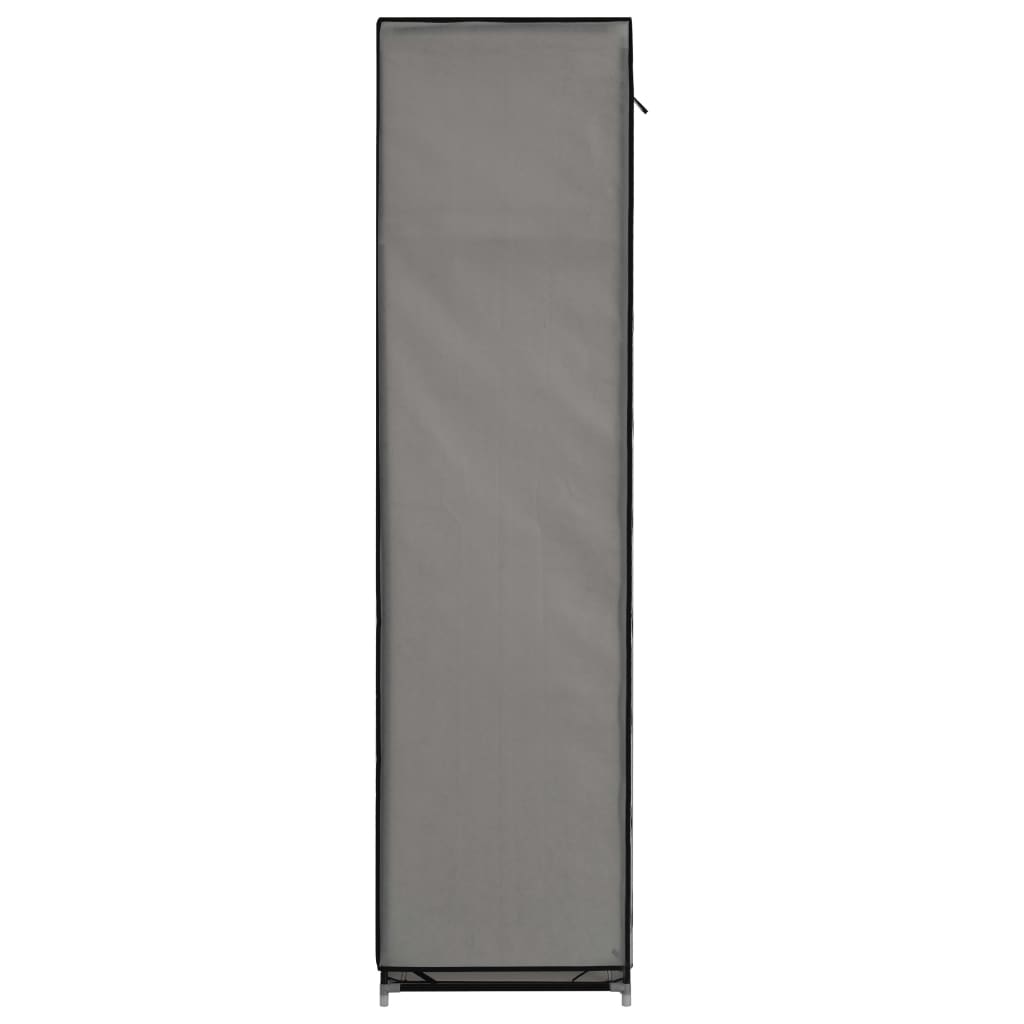 Armoire avec compartiments et barres Gris 150x45x175 cm Tissu Armoires vidaXL