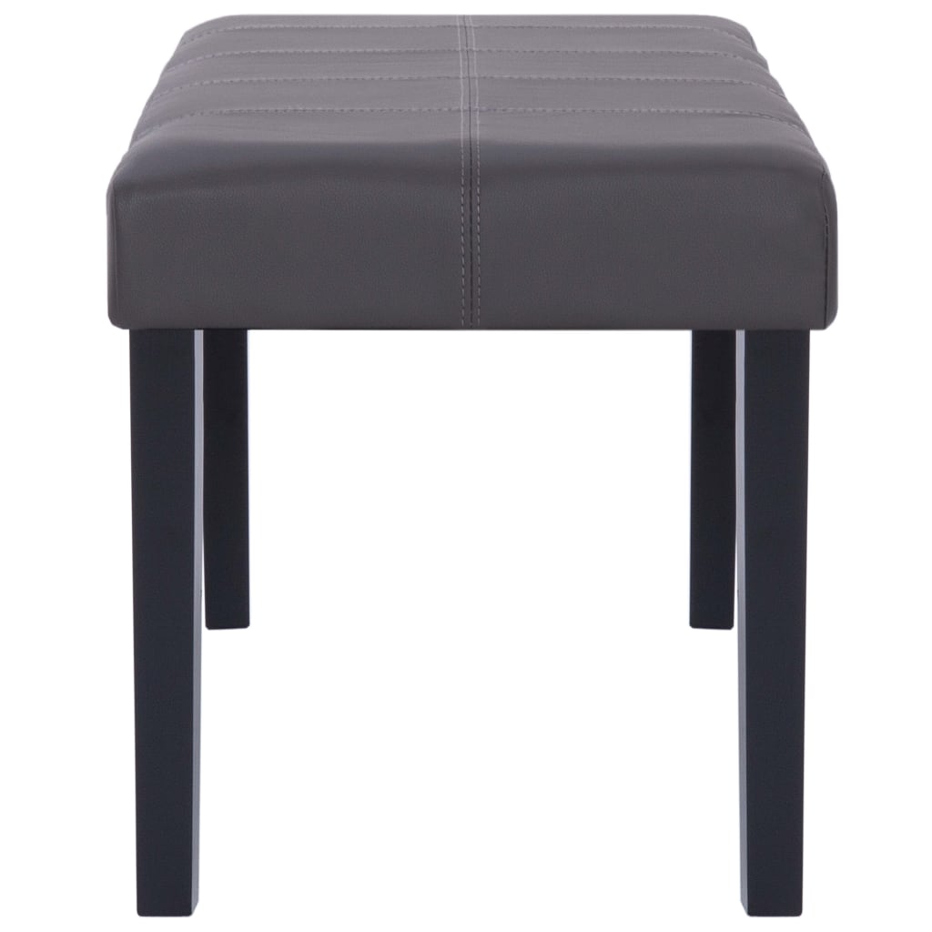 281309 vidaXL Bench 106 cm Grey Faux Leather - Xios Store SNC