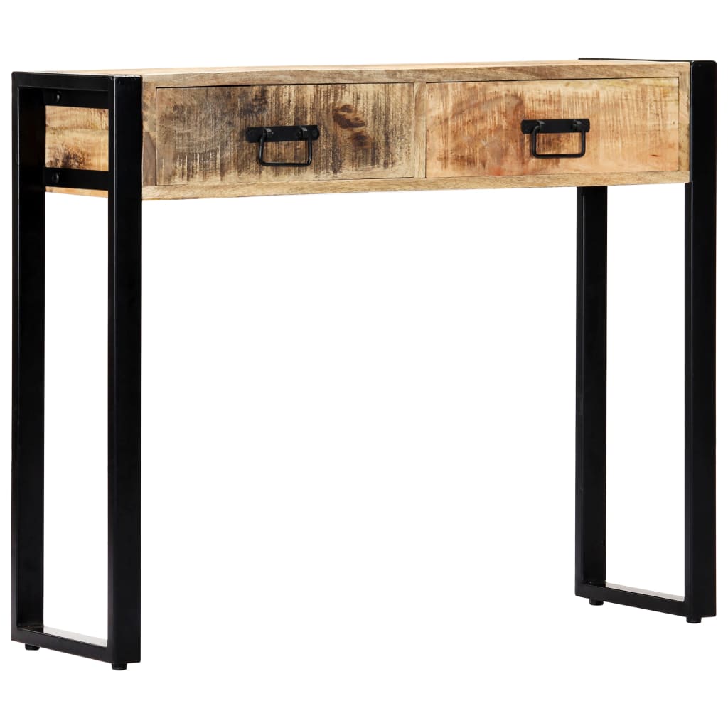 Table console 90 x 30 x 75 cm Bois de manguier massif Tables d'appoint vidaXL   