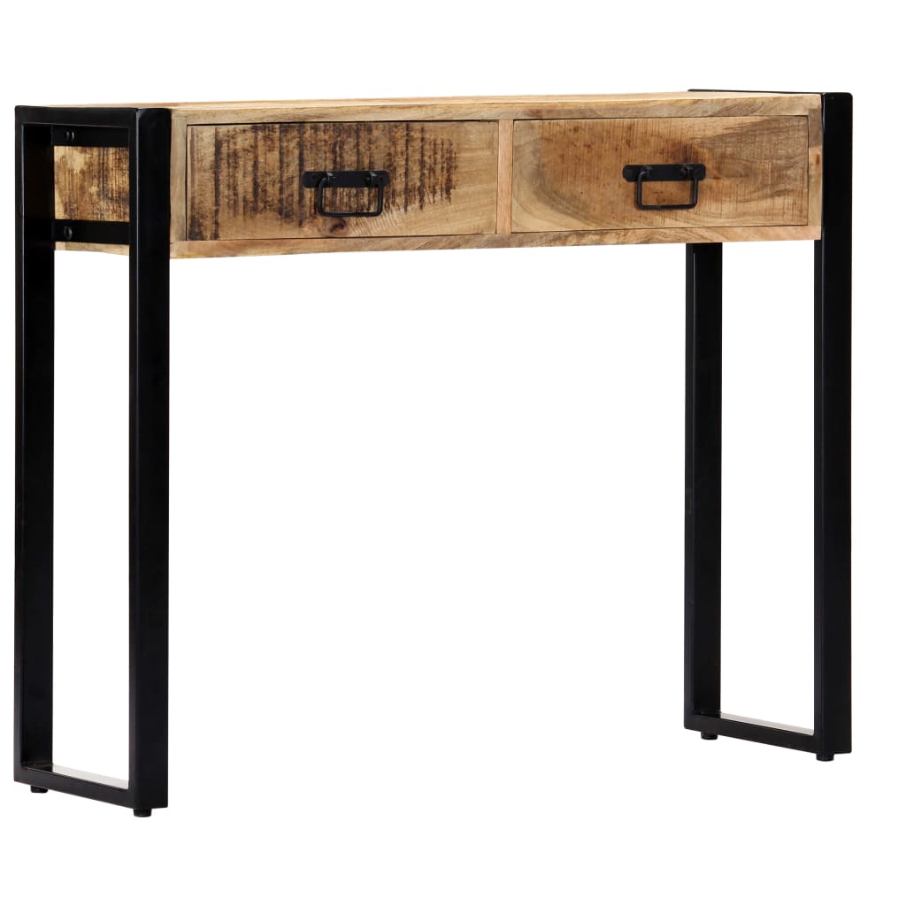 Table console 90 x 30 x 75 cm Bois de manguier massif Tables d'appoint vidaXL   