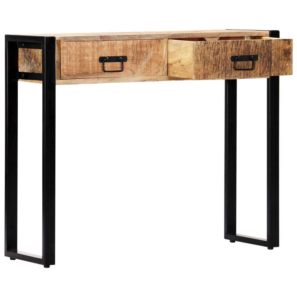 Table console 90 x 30 x 75 cm Bois de manguier massif Tables d'appoint vidaXL   