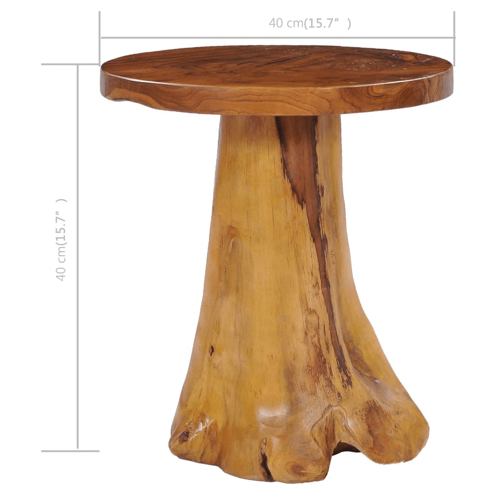 Table basse 40x40 cm Bois de teck massif Tables basses vidaXL   